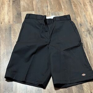 Dickies Men's Black Flat Front Shorts